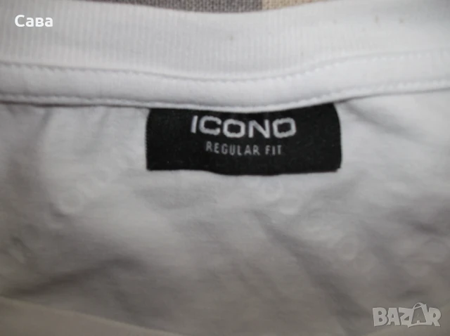 Тениски KITARO,ICONO   мъжки,4-5ХЛ   /зелена и бяла/, снимка 3 - Тениски - 37792674