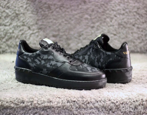 🥇 Valentino мъжки маратонки – Размер 40 – Черно & камуфлаж, снимка 5 - Маратонки - 51241899