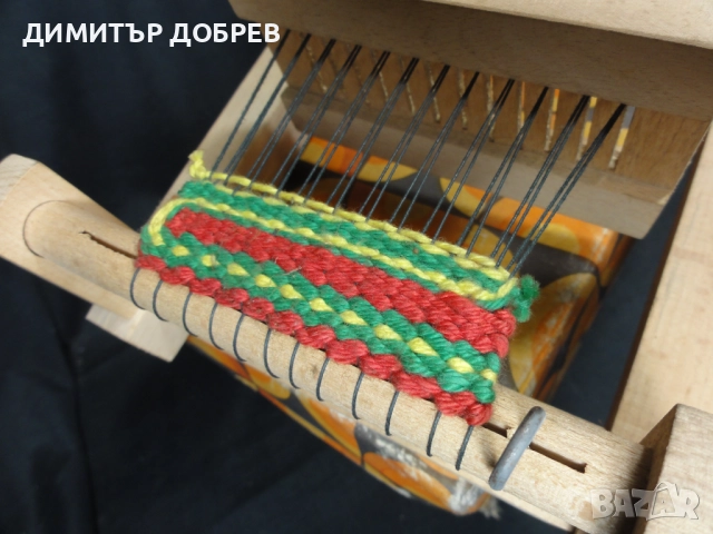 СТАРА РЕТРО СОЦ НРБ ДЪРВЕНА ИГРАЧКА ТЪКАЧЕН СТАН, снимка 7 - Колекции - 52752749