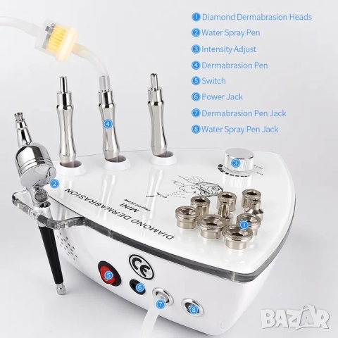 Уред Диамантено микродермабразио и окситерапия, кислородна мезотерапия, снимка 5 - Козметични уреди - 52062527