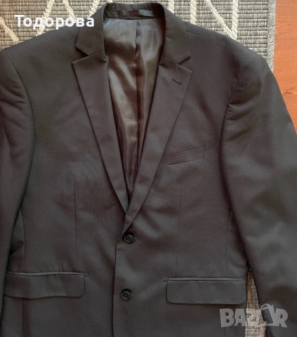 Черно мъжко сако, снимка 2 - Сака - 54092586