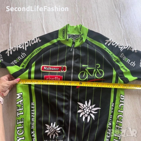 Мъжка колоездачна фланелка Michel Jordi Bicycle Team Max Hürzeler, размер L, вело тениска , снимка 3 - Спортни дрехи, екипи - 53278567
