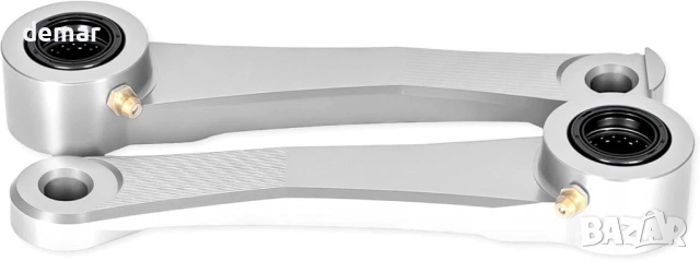 CNC CRF 450RL Регулируеми задни окачващи връзки за CRF450 и CRF250 (2017–2024) (сребърни), снимка 3 - Части - 53657179