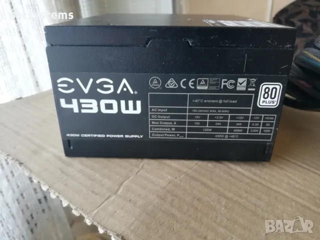 Компютърно захранване EVGA 430W White (100-W1-0430) 80 plus 120mm FAN, снимка 2 - Захранвания и кутии - 47840102