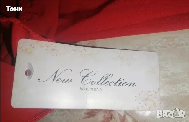 Нова Червена Рокля с Едно Рамо М, снимка 5 - Рокли - 53788791