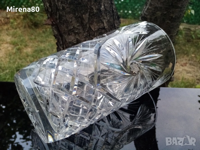 Полска кристална ваза, снимка 6 - Вази - 51501635