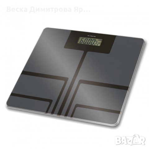 Кантар за тегло дигитален Rosberg, батерия (не е вкл.), LCDекран, 180кг., 2 ГОДИНИ ГАРАНЦИЯ