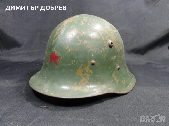 СТАРА БЪЛГАРСКА ВОЕННА КАСКА ШЛЕМ М36, снимка 6 - Антикварни и старинни предмети - 53964764