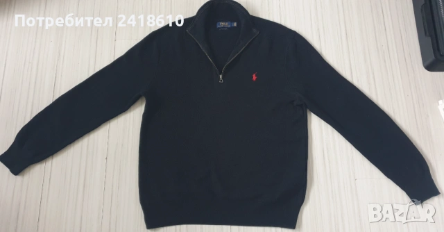 POLO Ralph Lauren Half Zip 3/4  Pima Cotton Knit Mens Size L ОРИГИНАЛ! Мъжко Горнище !, снимка 3 - Пуловери - 53022104