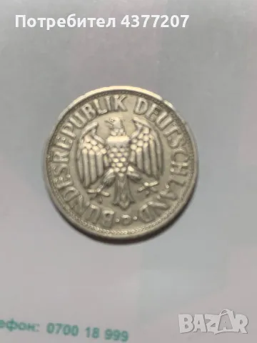 1 moneta deutche mark 1957, снимка 2 - Колекции - 48934100