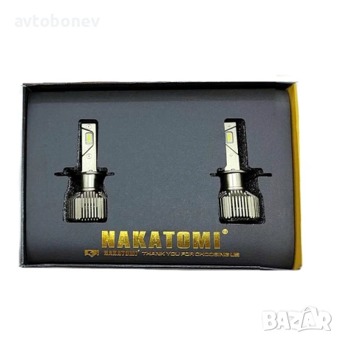 LED системи NAKATOMI M5 - H1,H4,H7,H11,HB3/HB4/HIR2 - 12-24V/65W-Canbus, снимка 3 - Аксесоари и консумативи - 51177507