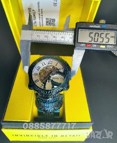Invicta Skull Artist автоматичен НОВ, снимка 4 - Мъжки - 45236669