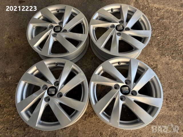 4 броя алуминиеви джанти за Seat Mii,Skoda Citigo,Volkswagen UP 15, снимка 2 - Гуми и джанти - 53165840