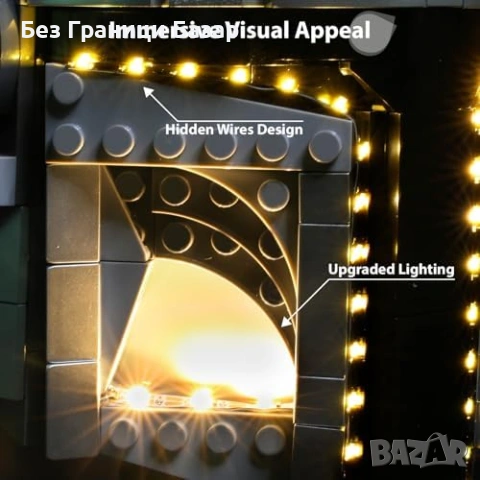 Нов комплект Премиум LED осветление за Lego 75328 Мандалорианска каска, снимка 5 - Други - 54202771
