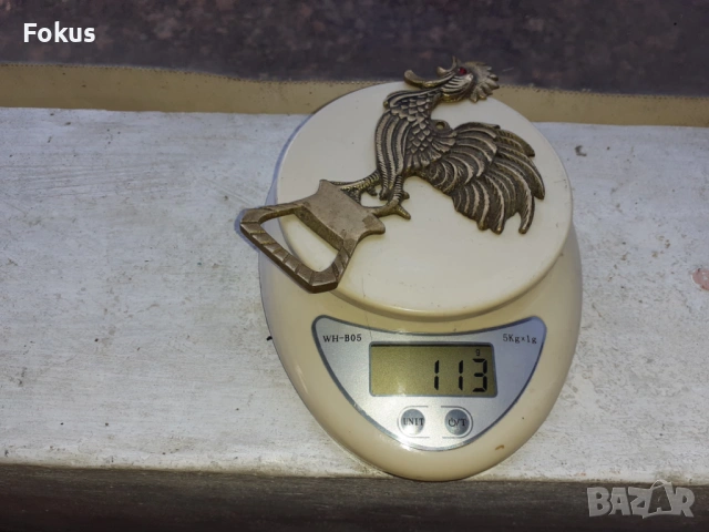 ПЕТЕЛ СТАРА БРОНЗОВА ОТВАРАЧКА, снимка 6 - Антикварни и старинни предмети - 53525743