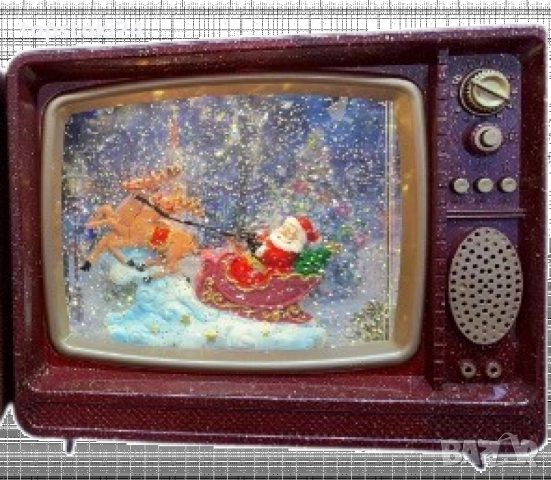 Коледен ретро телевизор - декорация, снимка 8 - Други стоки за дома - 52366614
