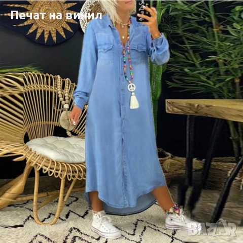 Нова дънкова рокля размер S 20€