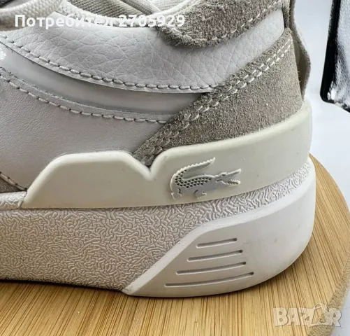 Lacoste кецове от естествена кожа, номер 37,5, снимка 3 - Детски маратонки - 49297428