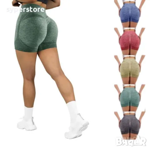 Къс дамски клин за йога, фитнес, за жени Digital One SP01062, abc213, лилав, тесни фитнес панталони , снимка 4 - Клинове - 49713895