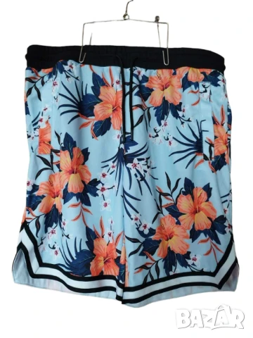 Мъжки бермуди с флорална щампа H&M, 100% полиестер, Многоцветни, L