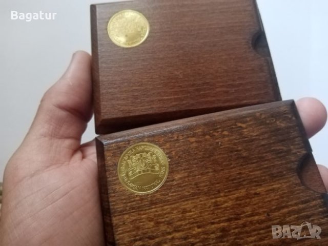 БНБ дървени кутии за МОНЕТИ,лот холдери монети, снимка 7 - Нумизматика и бонистика - 46087956