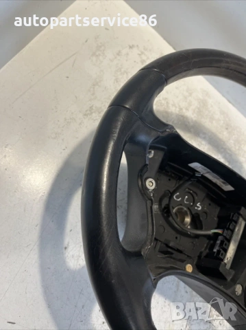 Волан черна кожа и дърво за Mercedes Cls W219 (2009) A2194602303, снимка 3 - Части - 53987104