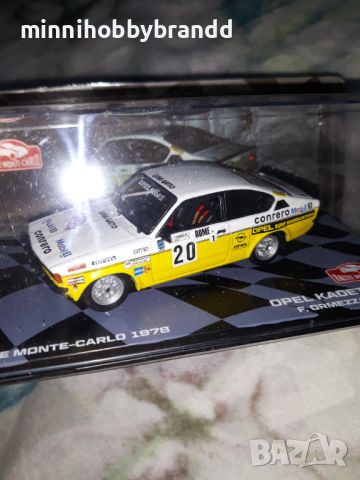 Fiat Abarth 131 Rally Opel Kadett GT/E Rally Monte Carlo 1.43  Eaglemoss . Top  top  models., снимка 11 - Колекции - 46703817