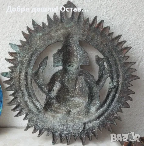 слонове разни: дървен слон 2 броя фигура дърво подпирачка за книги букенд bookend, бог Ганеша пано, снимка 17 - Статуетки - 43449780