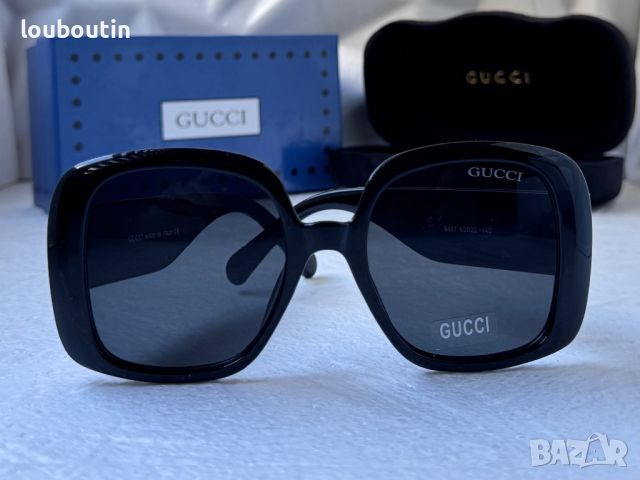 Gucci 2024 дамски слънчеви очила квадратни, снимка 7 - Слънчеви и диоптрични очила - 46505892