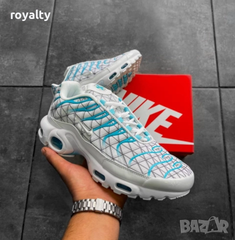 Nike Air Max TN Цвят Бяло и Тюркоаз мъжки маратонки , снимка 7 - Маратонки - 51626333