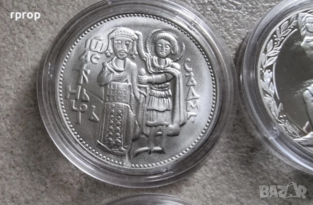 България.Лот. 50 лева . 4 бройки. 1300 години България. Сребро. Монетите са без забележки. , снимка 2 - Нумизматика и бонистика - 42618385