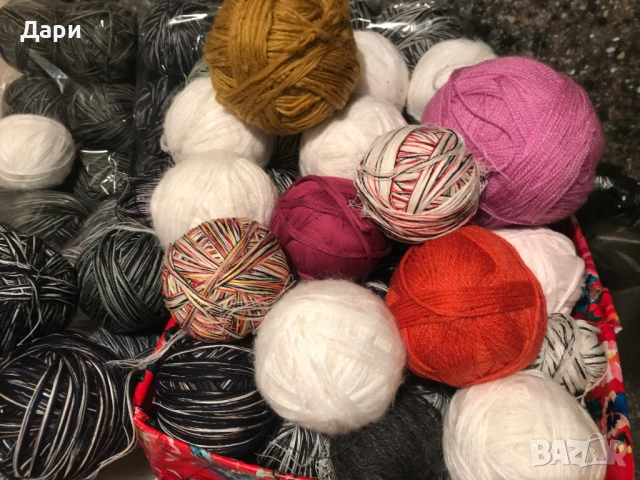 Продавам прежда-около 5 килограма, снимка 3 - Декорация за дома - 53716128