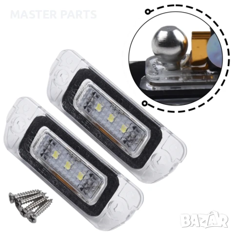 LED плафони за заден номер Mercedes W164 X164 W251 (Canbus).Супер ярки