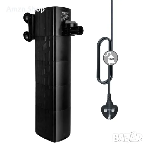 Вътрешен филтър за аквариум с 4-степpенна гъбена филтрация силно засмукване 23W, снимка 1