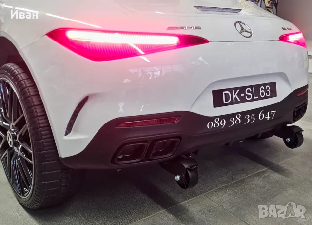 ТОП ЦЕНА!НОВО!Акумулаторна кола Mercedes SL63 AMG с 12V батерия,EVA гуми,кожена седалка, снимка 11 - Електрически играчки - 49602070