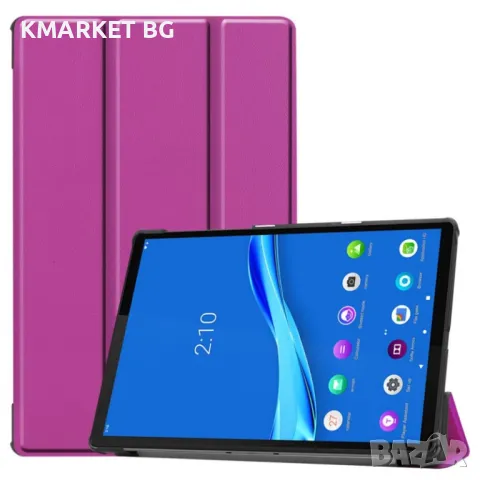 Lenovo Tab M10 Plus TB-X606F Кожен Калъф и Протектор, снимка 6 - Калъфи, кейсове - 48114358