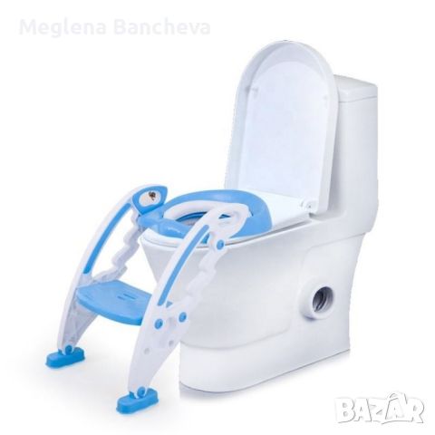 Детска седалка-адаптор за тоалетна чиния със стълба, снимка 5 - Други - 45481756