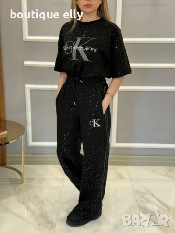 дамски комплект в черно и бяло