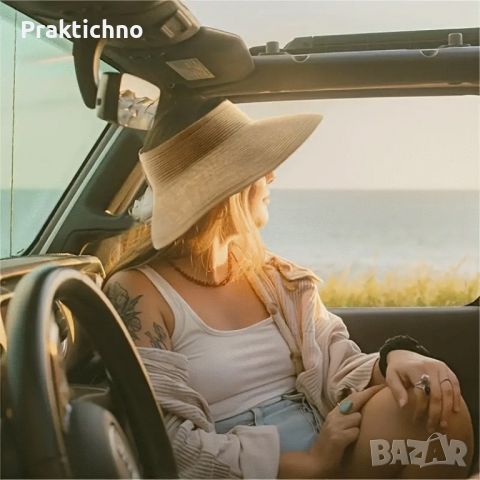 Дамска сламена козирка👒🏖️👱🏻‍♀️, снимка 8 - Шапки - 45775597