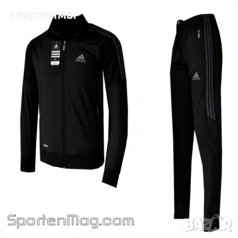 Спортен екип Adidas Clasic Rashel черен/сиво реплика, снимка 1 - Спортни дрехи, екипи - 48003843