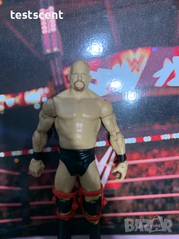 Екшън фигура WWE Stone Cold Steve Austin Ледения Стив Остин Mattel basic figure играчка WWF WCW, снимка 5 - Фигурки - 49552090