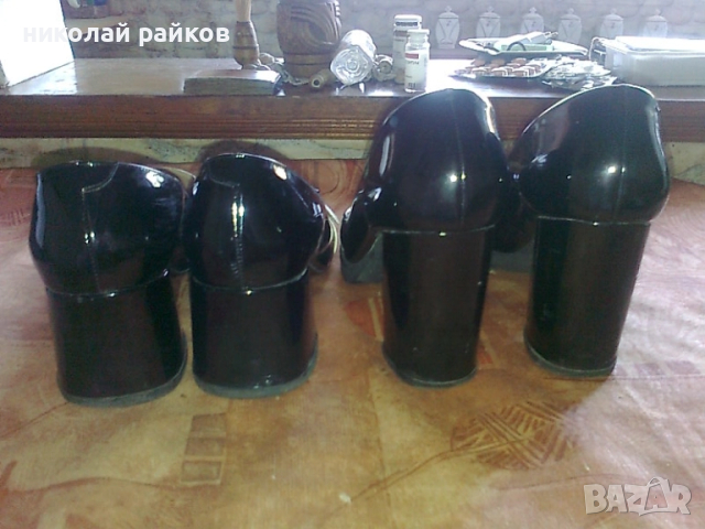 Дамски лачени обувки № 38, снимка 2 - Дамски обувки на ток - 51831646
