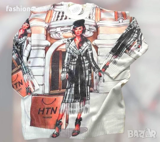 Дамски пуловери 5 модела, снимка 8 - Блузи с дълъг ръкав и пуловери - 40097866