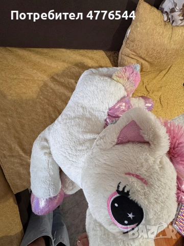 Продавам чисто нов голям плюшен еднорог , снимка 2 - Плюшени играчки - 53963541