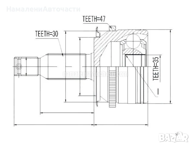 Предно външно каре 3815A181 NPZMS006 Mitsubishi Pajero Sport
