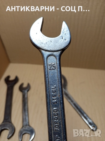 Комплект Соц Стари Големи Гаечни Ключове. , снимка 5 - Антикварни и старинни предмети - 52696551