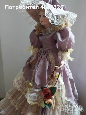 Винтидж колекционерска порцеланова кукла Андреа Alberon Collection нова висока, снимка 4 - Декорация за дома - 52043519