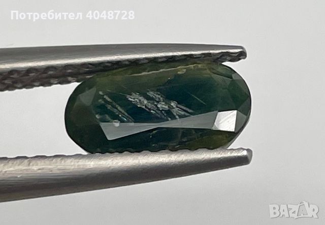 Естествен зелен сапфир 3.90ct. - Мадагаскар, снимка 5 - Други - 45602360