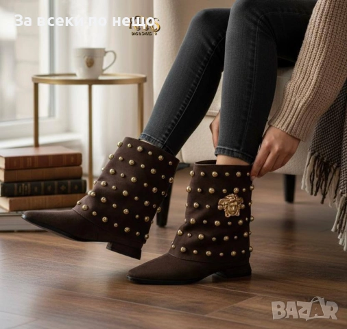 Versace Дамски Боти С Перли Версаче - Налични Различни Цветове Код SK316