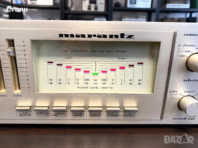 Vintage усилвател Marantz, снимка 3 - Ресийвъри, усилватели, смесителни пултове - 54080530